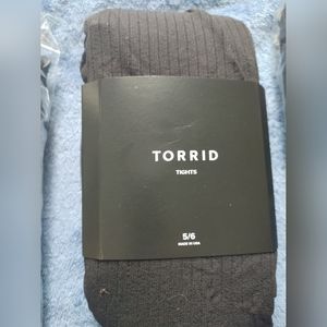 Torrid Black Ribbed Tights Size 5/6 (Lot of 5)